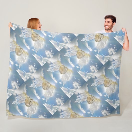 Angel Briefkaart Fleece Blanket Deken (In situ)