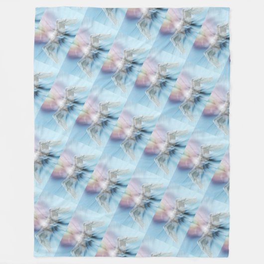 Angel Briefkaart Fleece Deken (Voorkant)