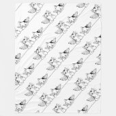 Angel Briefkaart fleece deken (Voorkant)