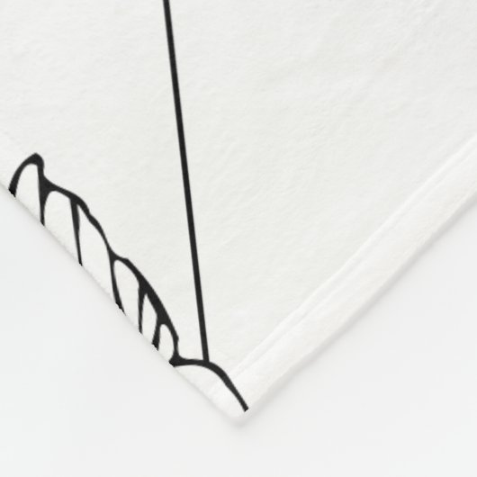 Angel Briefkaart fleece deken (Hoek)