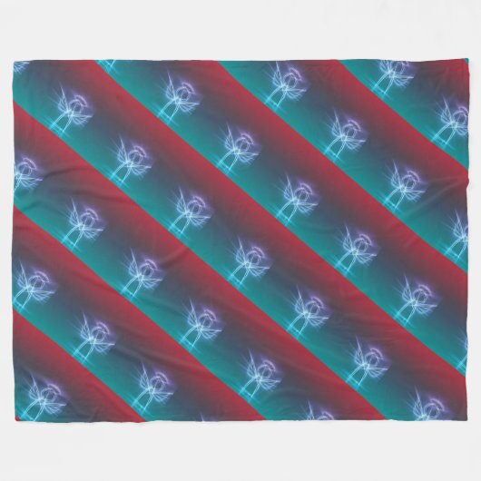 Angel Briefkaart fleece deken (Voorkant (Horizontaal))