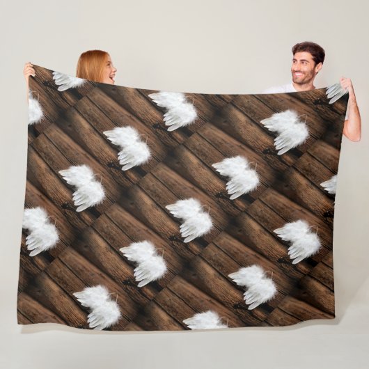 Angel Briefkaart fleece deken (In situ)