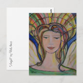 Angel-briefkaart van ValAries Briefkaart (Voorkant / Achterkant)