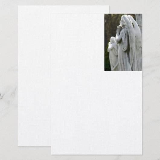 Angel briefpapier - linnen (Voorkant / Achterkant)