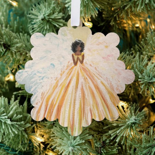 Angel Bright Paper Ornament Kaart (Insitu (Drie))