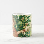 Angel bringing Christmas gifts and presents Koffiemok (Center)