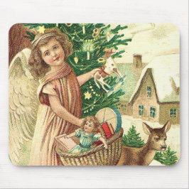 Angel bringing Christmas gifts and presents Muismat