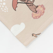 Angel Bunny blanket-bunnies op cloud Fleece Deken (Hoek)