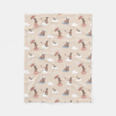 Angel Bunny blanket-bunnies op cloud Fleece Deken (Voorkant)