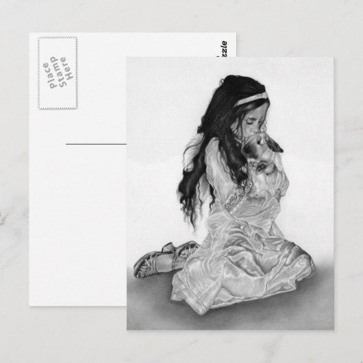 Angel Bunny Briefkaart (Voorkant / Achterkant)