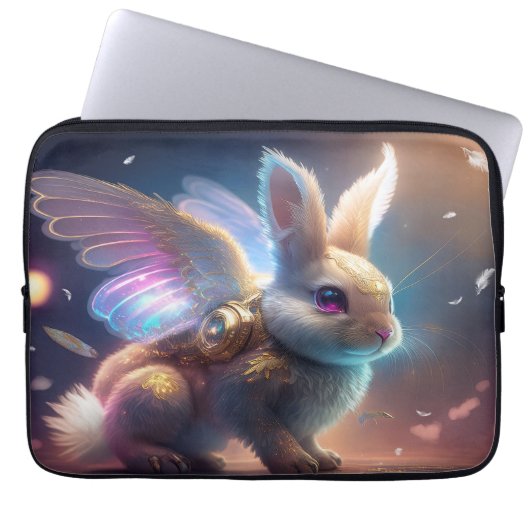 Angel Bunny Laptop Sleeve (Voorkant)