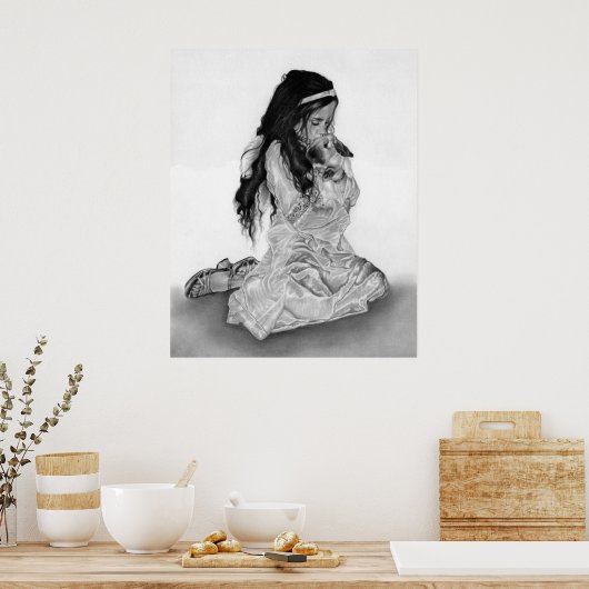 Angel Bunny Poster (Keuken)