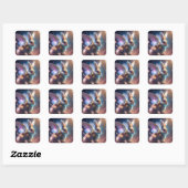 Angel Bunny Vierkante Sticker (Vel)