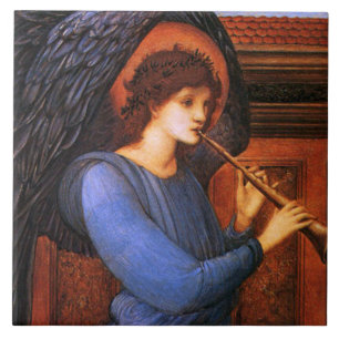 Angel Burne-Jones Tegel voor kerstkunst of Trivet Tegeltje