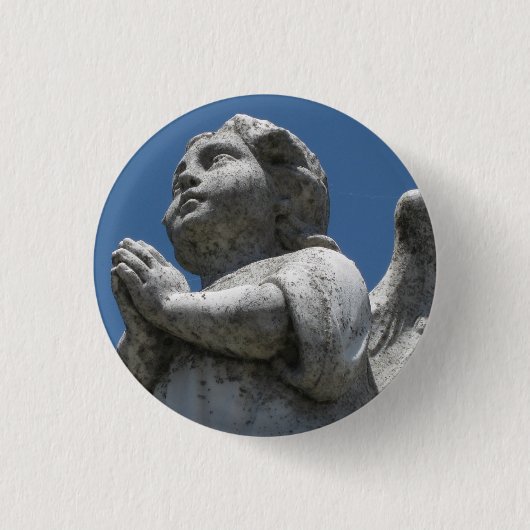 "Angel Button! " Ronde Button 3,2 Cm (Voorkant)