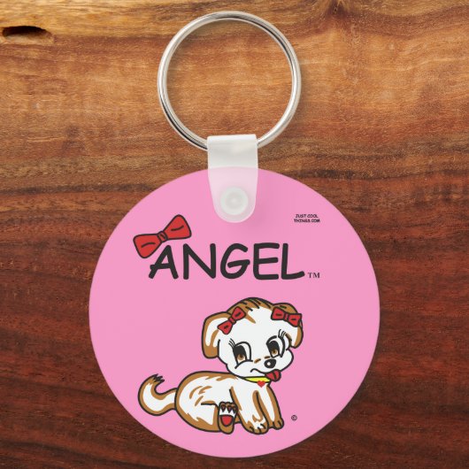 Angel Button Sleutelhanger (Voorkant)