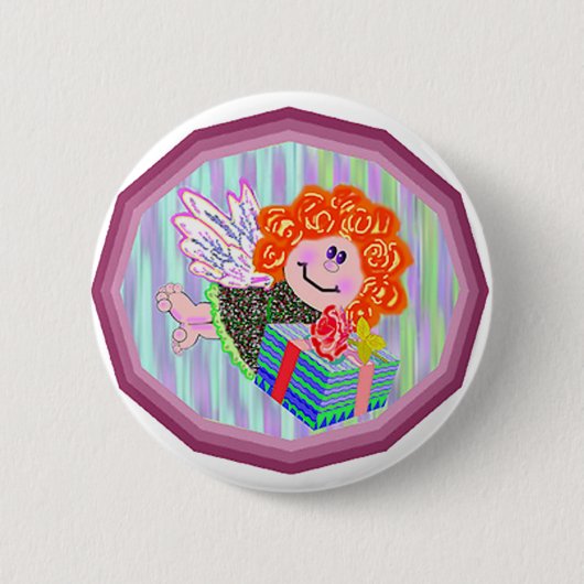 Angel Buttonnen Ronde Button 5,7 Cm (Voorkant)