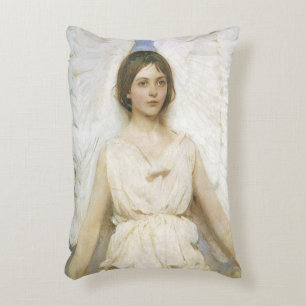 Angel by Abbott Thayer, Vintage Victorian Fine Art Accent Kussen