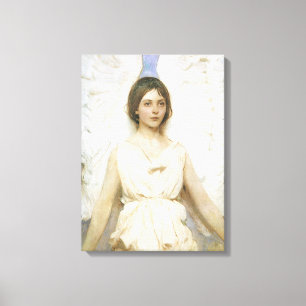 Angel by Abbott Thayer, Vintage Victorian Fine Art Canvas Afdruk