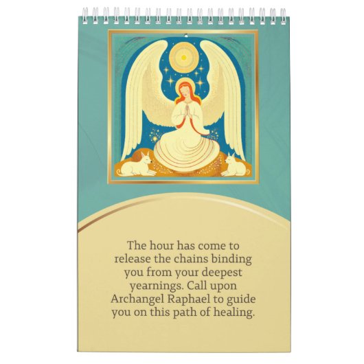 angel calendar kalender (Achterkant)