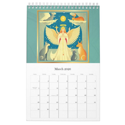 angel calendar kalender (Mar 2026)