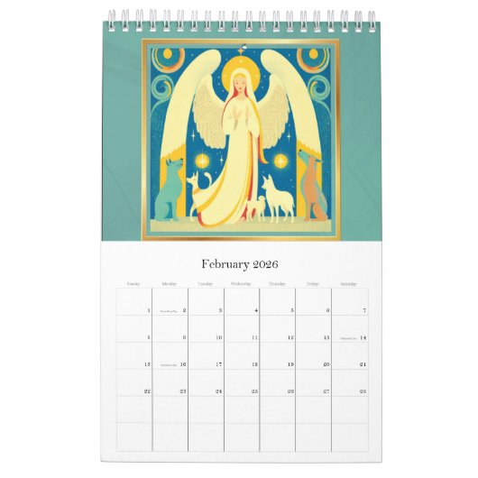 angel calendar kalender (Feb 2026)