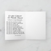 Ángel Cáncer No Puede Hacer Note of Wenskaarten Kaart (Binnen)