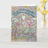 Ángel Cáncer No Puede Hacer Note of Wenskaarten Kaart (Gele Bloem)