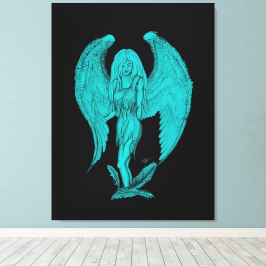 Angel Canvas Afdruk (Insitu (Houten vloer))