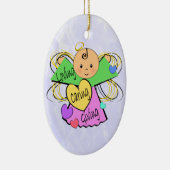 Angel Caregiver Keramisch Ornament (Rechts)