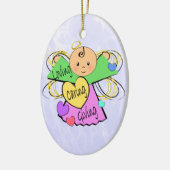 Angel Caregiver Keramisch Ornament (Links)