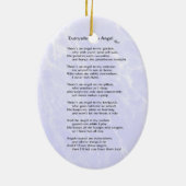 Angel Caregiver Keramisch Ornament (Achterkant)