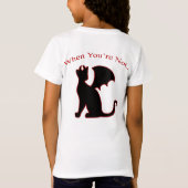 Angel Cat aan de voorzijde T-shirt (Achterkant)