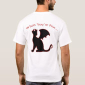 Angel Cat aan de voorzijde T-shirt (Achterkant)