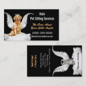Angel Cat and Dog Pet Sitting Services Visitekaartje (Voorkant / Achterkant)