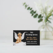 Angel Cat and Dog Pet Sitting Services Visitekaartje (Staand voorkant)