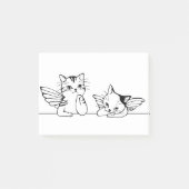 Angel Cat Boring Kerstmis Post-it® Notes (Voorkant)