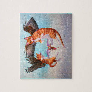 Angel Cat en Mouse Game Legpuzzel