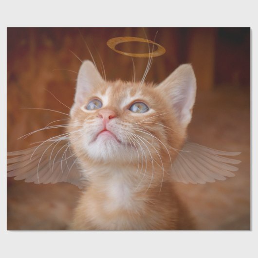 Angel Cat inpakpapier (Vlak)