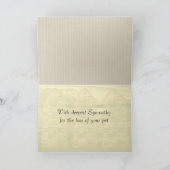 Angel Cat Kaart | Met diepste sympathie (Binnen)