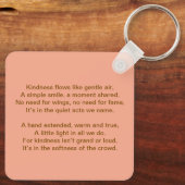 Angel & Cat Keychain – Kindness in Every Moment (Achterkant)