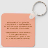 Angel & Cat Keychain – Kindness in Every Moment (Achterkant)