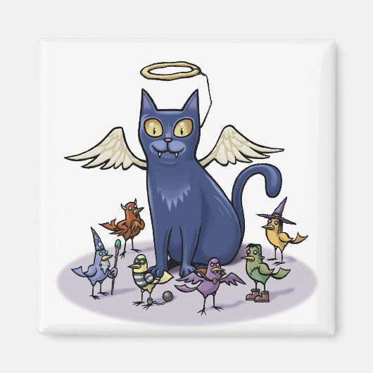 Angel Cat Magneet (Voorkant)