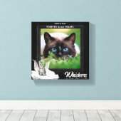 Angel Cat Pet Memorial Foto Canvas Afdruk (Insitu (Houten vloer))