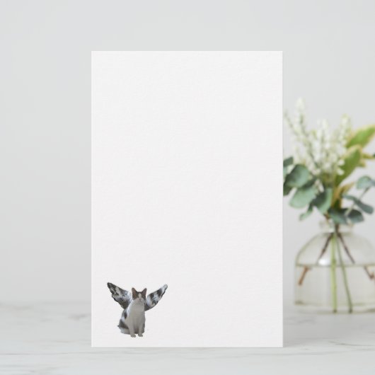 Angel Cat Stationery Briefpapier (Staand voorkant)