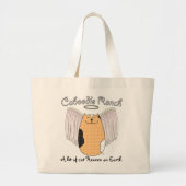 "Angel Cat"-tas Grote Tote Bag (Voorkant)