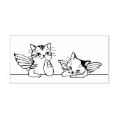 Angel Cats Rubber Stamp Rubberstempel (Afrduk)