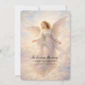 Angel Celebration of Life Funeral Kaart (Voorkant)