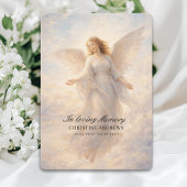 Angel Celebration of Life Funeral Kaart