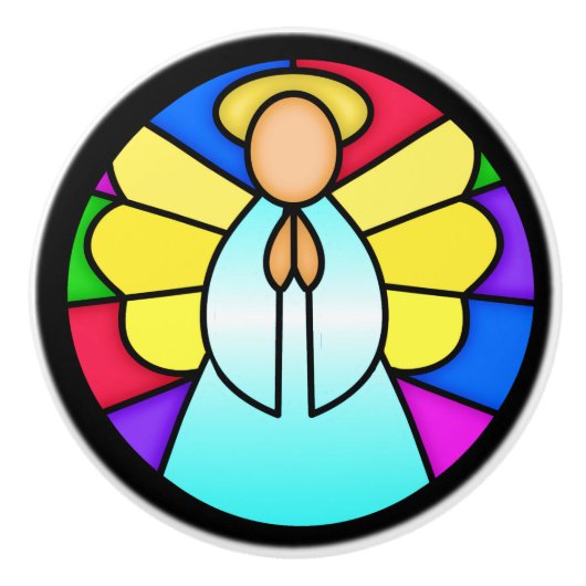 Angel Ceramic Knob Keramische Knop (Voorkant)